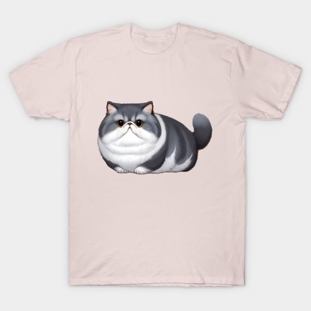 Fat Fluffy Cat T-Shirt by Deamandazhr